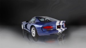 Dodge Viper Performance Exhaust - Dual Center Rear Exit - CORSA Performance - Cat Back Sport - Polished - `96-`02